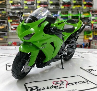 1:12 Kawasaki ZX-10R 2006 Verde NEW RAY Moto 00471