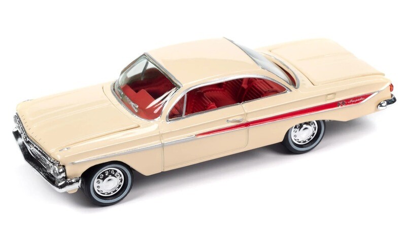 1:64 Chevrolet Impala SS 409 1961 Crema JOHNNY LIGHTNING Classic Gold
