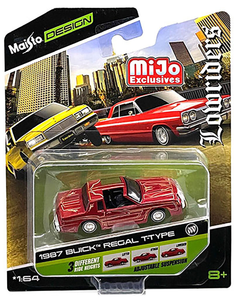 1:64 Buick Regal T Type 1987 Rojo MAISTO Design Lowriders 03470