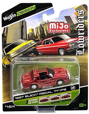 1:64 Buick Regal T Type 1987 Rojo MAISTO Design Lowriders