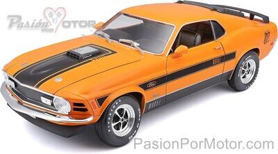 1:18 Ford Mustang Fastback Coupe Mach 1 Twister Special 428 1970 Naranja MAISTO Special Edition