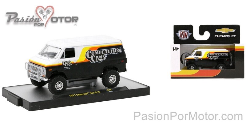 1:64 Chevrolet Van G10 1971 Competition Cams M2 MACHINES