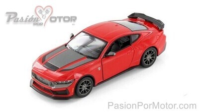 5 Pulgadas / 1:38 Ford Mustang Dark Horse Coupe 2024 Rojo KINSMART 1:32 Shelby 03528