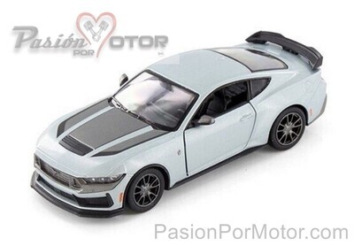 5 Pulgadas / 1:38 Ford Mustang Dark Horse Coupe 2024 Plata KINSMART 1:32 Shelby 03529