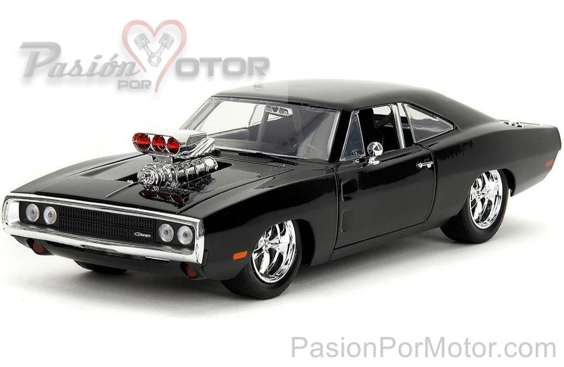 1:24 Dodge Charger Coupe R/T 1970 Negro Dom´s Toretto Rapido y Furioso 1 Ed. 2024 JADA TOYS 00499