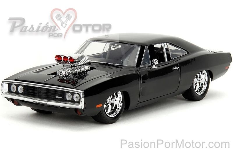 1:24 Dodge Charger Coupe R/T 1970 Negro Dom´s Toretto Rapido y Furioso 1 Ed. 2024 JADA TOYS 00499