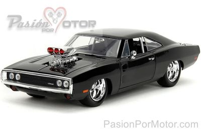 1:24 Dodge Charger Coupe R/T 1970 Negro Dom´s Toretto Rapido y Furioso 1 Ed. 2024 JADA TOYS 00499