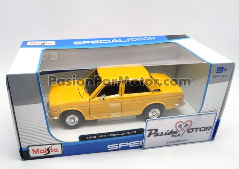 1:24 Datsun 510 Coupe 1971 Amarillo MAISTO Special Edition 02816