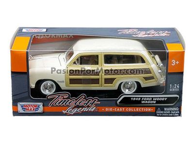 1:24 Ford Woody Wagon 1949 Beige MOTOR MAX Guayin