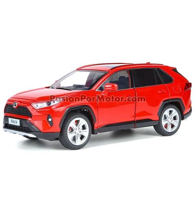 1:24 Toyota Rav 4 XLE Suv 2019 Rojo KINGS TOY 03453