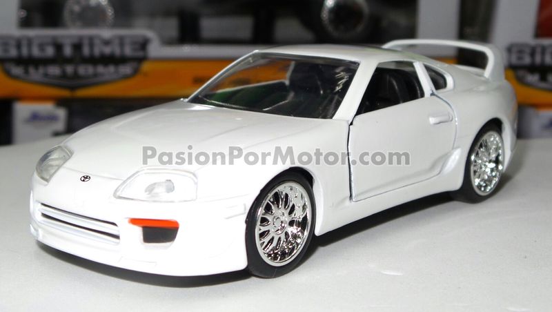 5 Pulgadas / 1:34 Toyota Supra A80 MK4 1995 Blanco Brian's Rapido y Furioso 7 JADA TOYS 1:32 00578 5 Pulgadas / 1:34 Toyota Supra A80 MK4 1995 Blanco Brian's Rapido y Furioso 7 JADA TOYS 1:32 00578