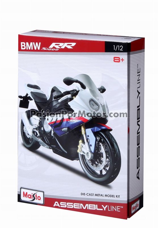 1:12 BMW S1000 RR 2010 Para Armar MAISTO Assembly Line 04024