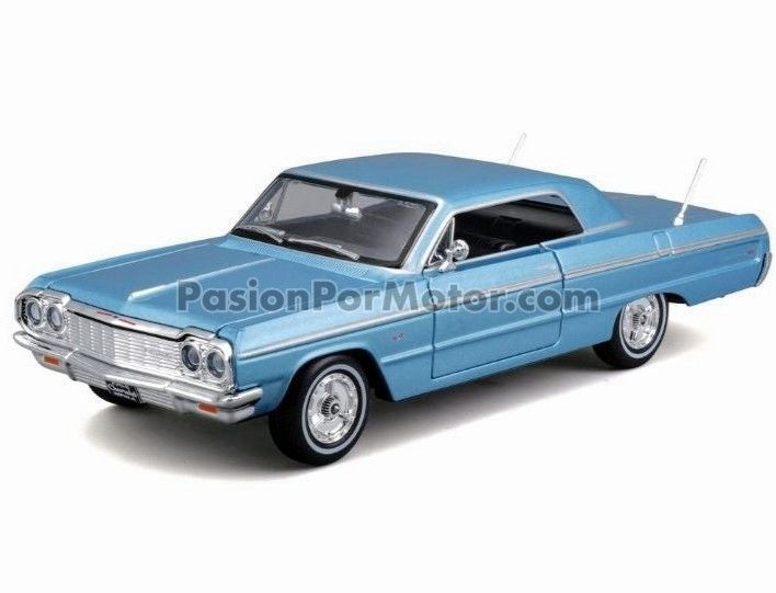 1:26 Chevrolet Impala SS Coupe 1964 Azul MAISTO Special Edition 1:24 01746