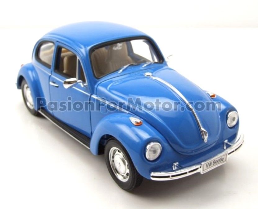 1:24 Volkswagen Beetle Sedan 1302 1970 Azul WELLY Nex Models 00709