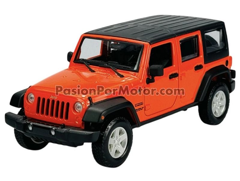 1:24 Jeep Wrangler Unlimited 2015 Naranja MAISTO Special Edition Trucks 04183