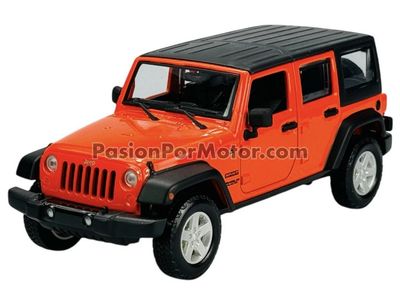 1:24 Jeep Wrangler Unlimited 2015 Naranja MAISTO Special Edition Trucks 04183