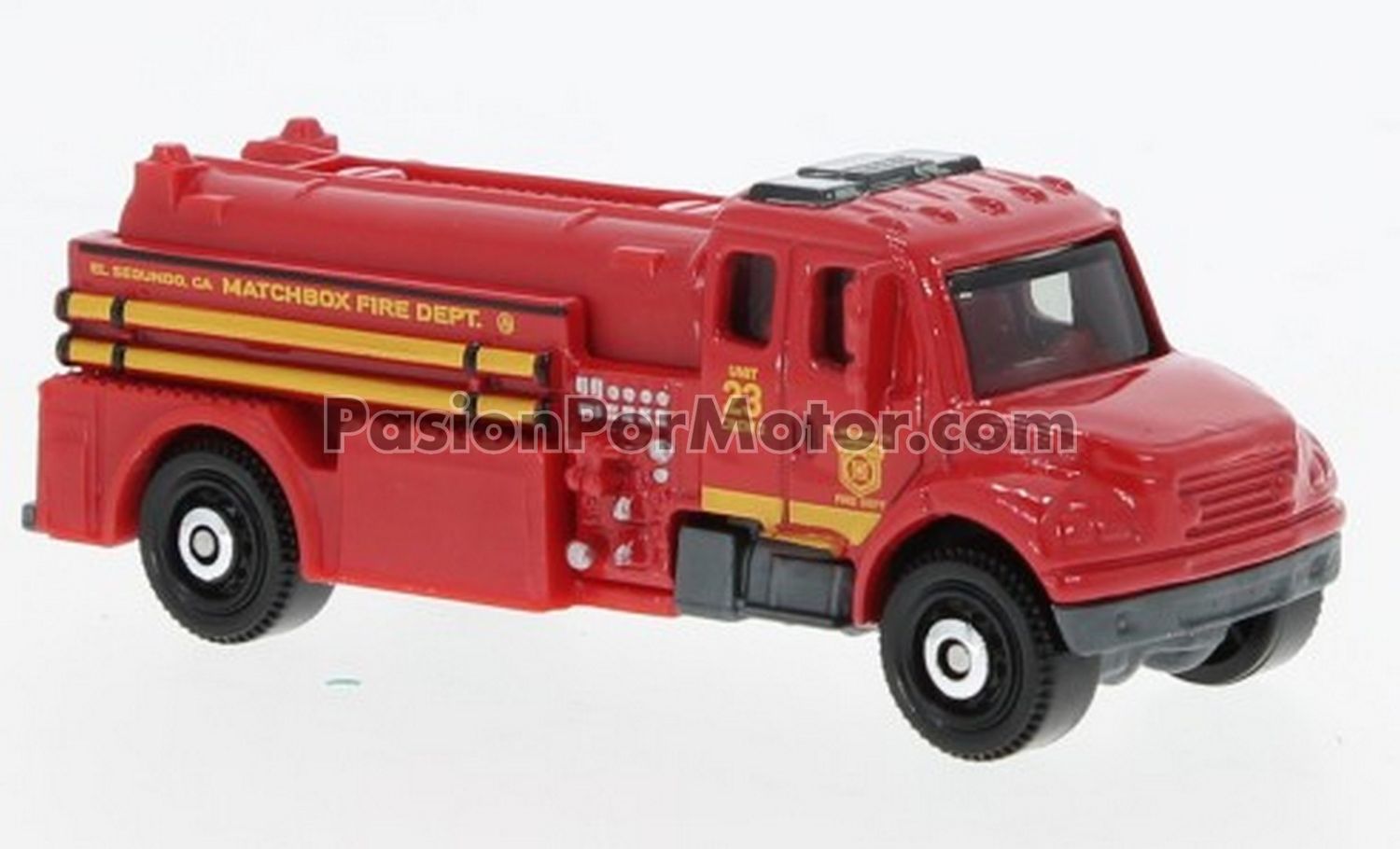 2.5&quot; a 3&quot; / 1:100 Freightliner Business Class M2 106 Bomberos MATCHBOX Básico 2024 76/100 04530