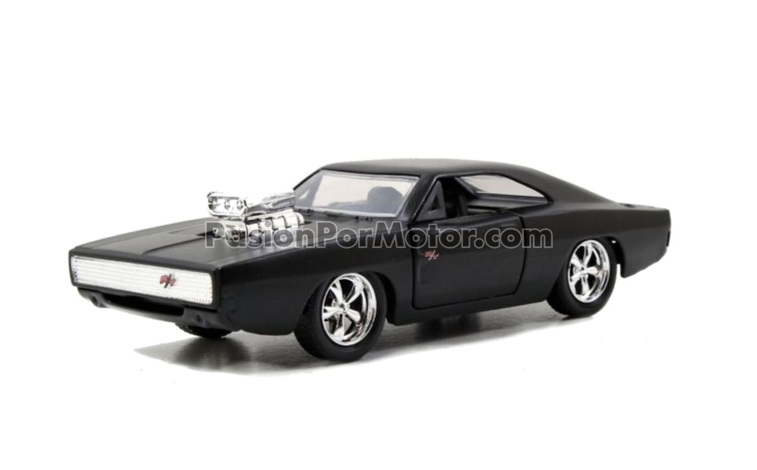 5 Pulgadas / 1:40 Dodge Charger  R/T Dom´s Toretto 1970 Negro Mate Rapido y Furioso 4 JADA TOYS 1:32 01618
