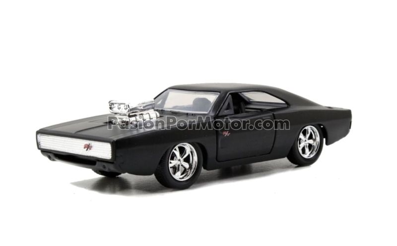 5 Pulgadas / 1:40 Dodge Charger  R/T Dom´s Toretto 1970 Negro Mate Rapido y Furioso 4 JADA TOYS 1:32 01618