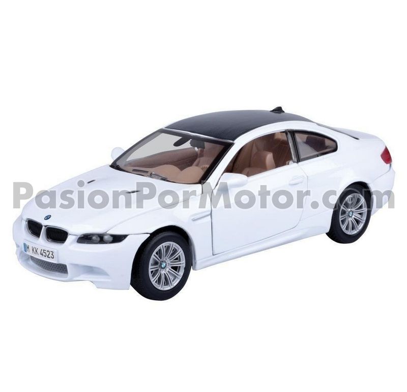 1:24 BMW M3 Coupe E92 2008 Blanco MOTOR MAX Timeless Legends 04594