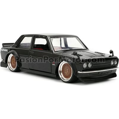 1:24 Datsun 510 Coupe 1973 Negro JADA TOYS JDM Tuners 04358