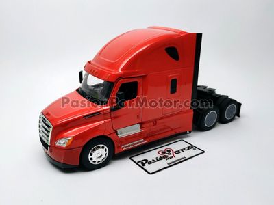 1:32 Freightliner Cascadia Tractocamion 2018 Cabina Rojo WELLY Transporter 03371
