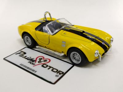 5 Pulgadas / 1:32 Shelby Cobra 427 S/C Roadster 1965 Amarillo KINSMART Display a Granel 02782