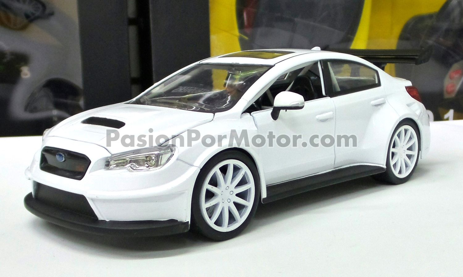 1:24 Subaru WRX STi 2016 Blanco Mr Little Nobody´s  Rapido Y Furioso 8 JADA TOYS 00135