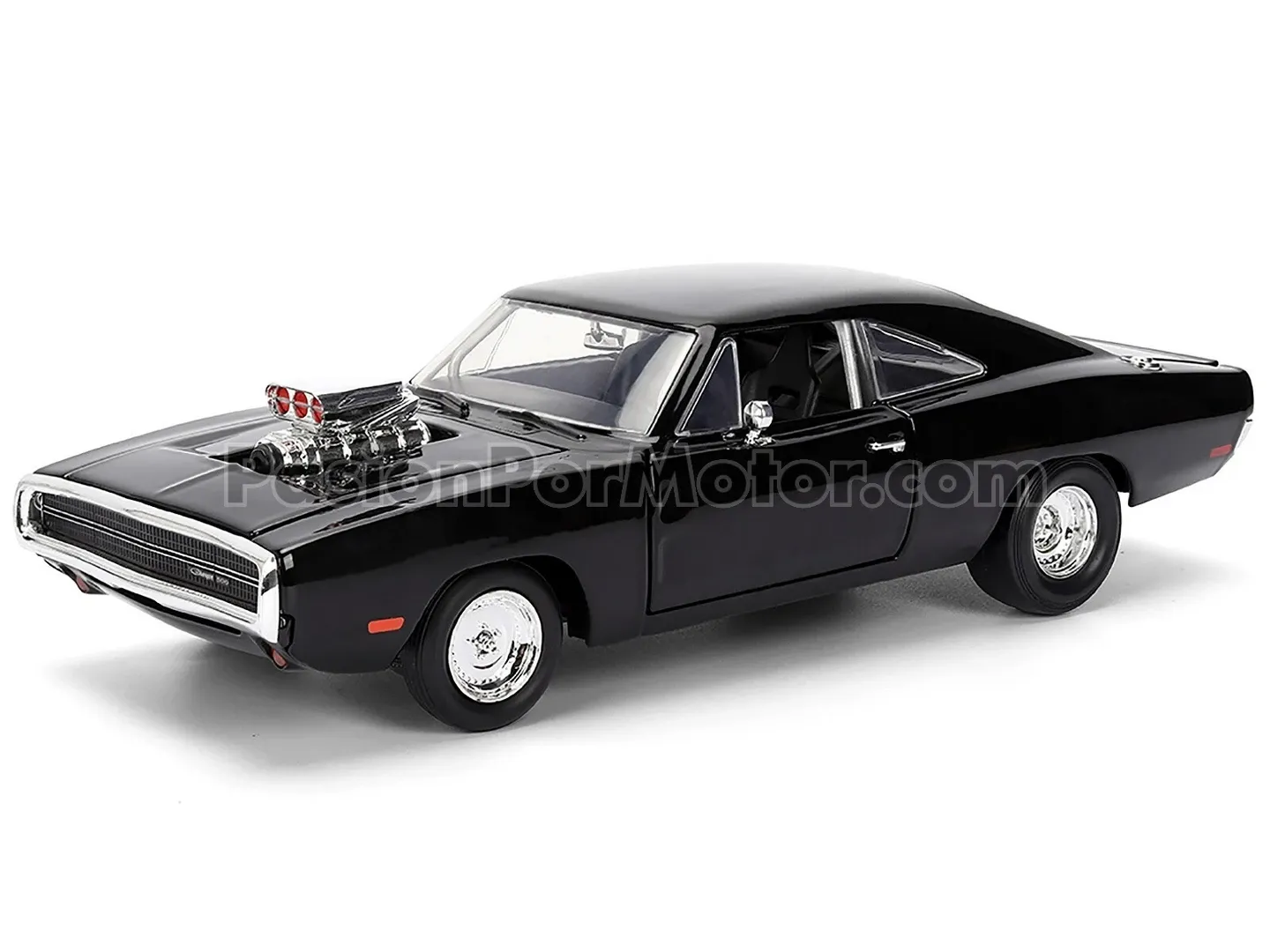 1:24 Dodge Charger 500 Coupe 1970 Negro Dom&#39;s Toretto Rapido y Furioso 9 JADA TOYS Dragster 04618