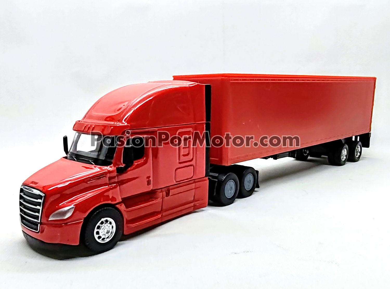 1:64 Freightliner Cascadia 2018 C Trailer Caja Seca Rojo 2018 WELLY Nex 04630