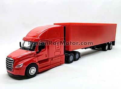 1:64 Freightliner Cascadia 2018 C Trailer Caja Seca Rojo 2018 WELLY Nex 04630