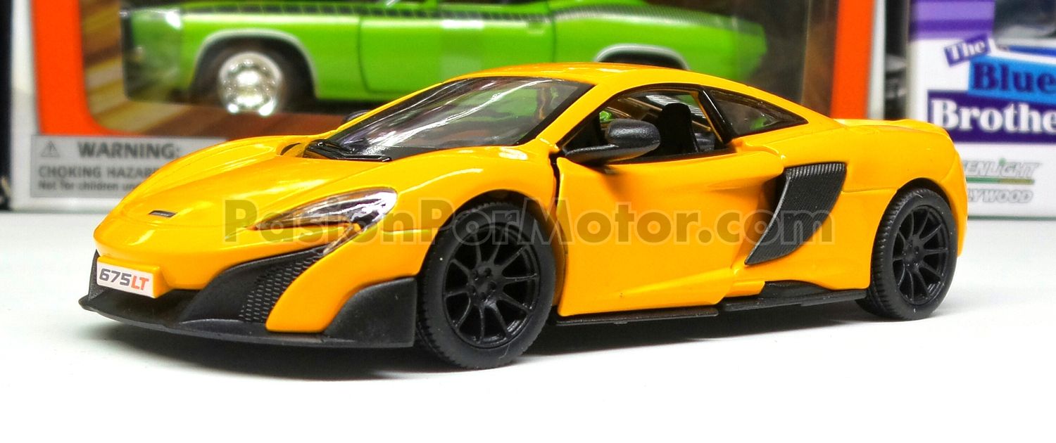 5 Pulgadas / 1:36 McLaren 675LT Coupe 2015 Naranja KINSMART Display a Granel 1:32 04631