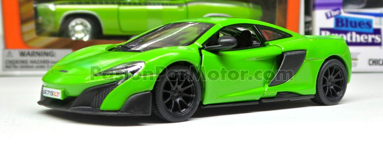 5 Pulgadas / 1:36 McLaren 675LT Coupe 2015 Verde KINSMART Display a Granel 1:32 04632