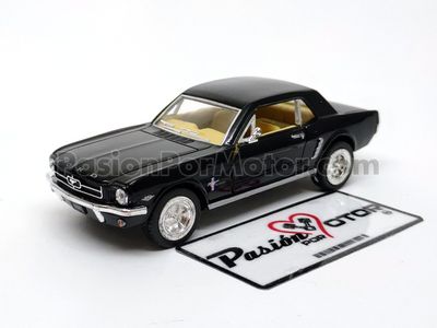 5 Pulgadas / 1:36 Ford Mustang Coupe Hard Top 1964 1/2 Negro KINSMART En Display a Granel 1:32 Shelby 04093