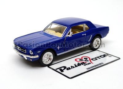5 Pulgadas / 1:36 Ford Mustang Coupe Hard Top 1964 1/2 Azul KINSMART En Display a Granel 1:32 Shelby 04609