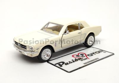 5 Pulgadas / 1:36 Ford Mustang Coupe Hard Top 1964 1/2 Crema KINSMART En Display a Granel 1:32 Shelby 00659