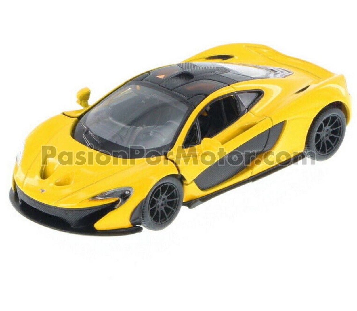 5 Pulgadas / 1:36 McLaren P1 2013 Amarillo KINSMART En Display  a Granel 1:32 04640