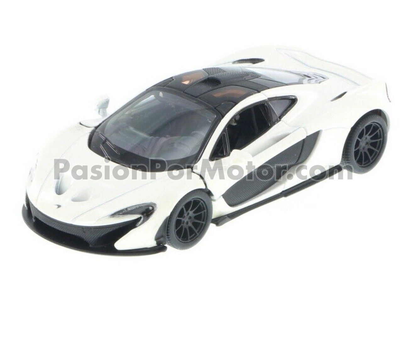 5 Pulgadas / 1:36 McLaren P1 2013 Blanco KINSMART En Display  a Granel 1:32 04641