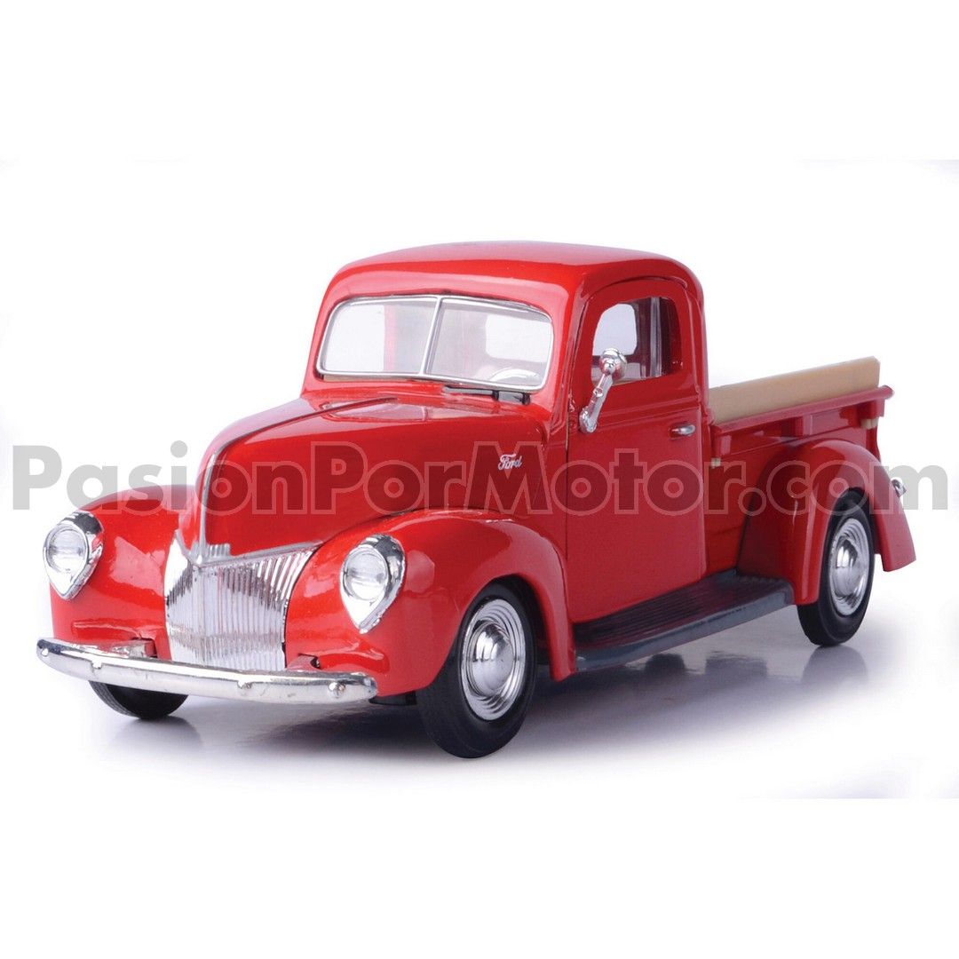 1:24 Ford Pick Up 1940 Rojo MOTOR MAX Timeless Legends 04672