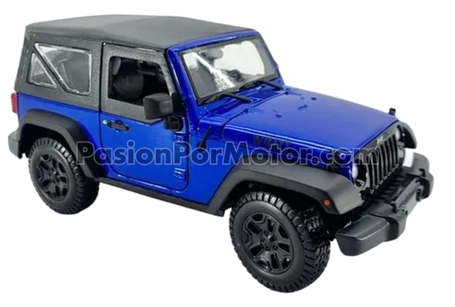 1:18 Jeep Wrangler Willys 2014 Soft Top Azul MAISTO Special Edition  04546