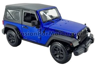 1:18 Jeep Wrangler Willys 2014 Soft Top Azul MAISTO Special Edition  04546