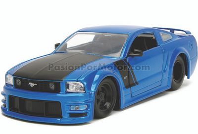 1:24 Ford Mustang GT Coupe 2006 Azul JADA TOYS Big Time Muscle 02900