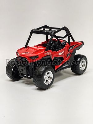 5 Pulgadas / 1:24 Quad Off Road Rzr Fricción Luz y Sonido Rojo KINGS TOY Display a Granel 04424