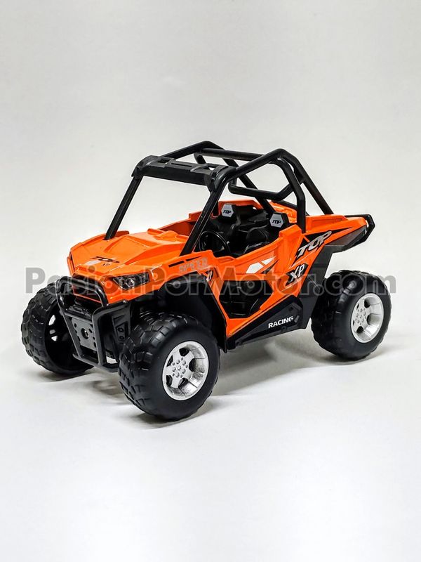 5 Pulgadas / 1:24 Quad Off Road Rzr Fricción Luz y Sonido Naranja KINGS TOY Display a Granel 04423