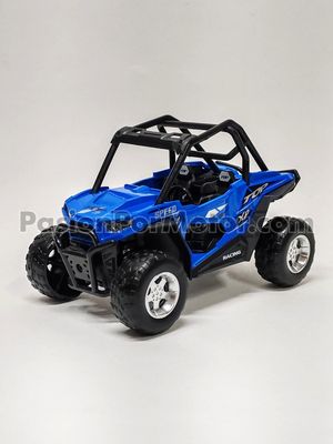 5 Pulgadas / 1:24 Quad Off Road Rzr Fricción Luz y Sonido Azul KINGS TOY Display a Granel 04422