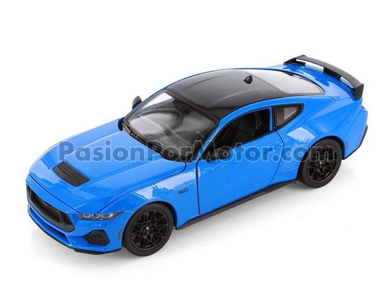 1:25 Ford Mustang GT 5.0 2024 Azul WELLY Nex Models Display a Granel 1:24 04708