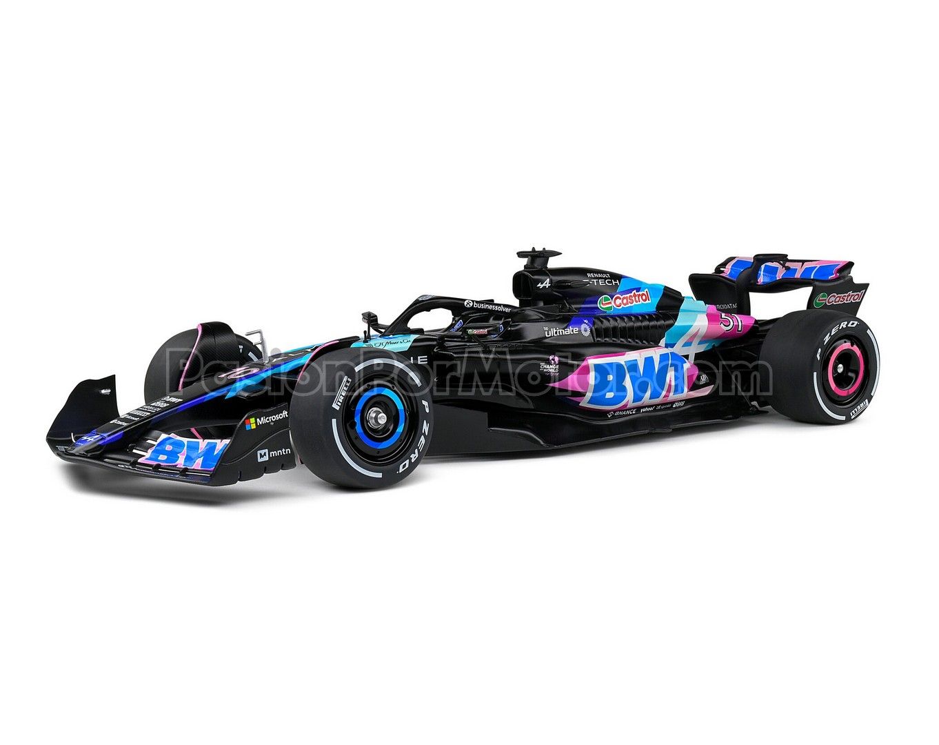 1:18 BWT Alpine F1 Team A524 #31 Esteban Ocon Presentation 2024 SOLIDO Competition 04722