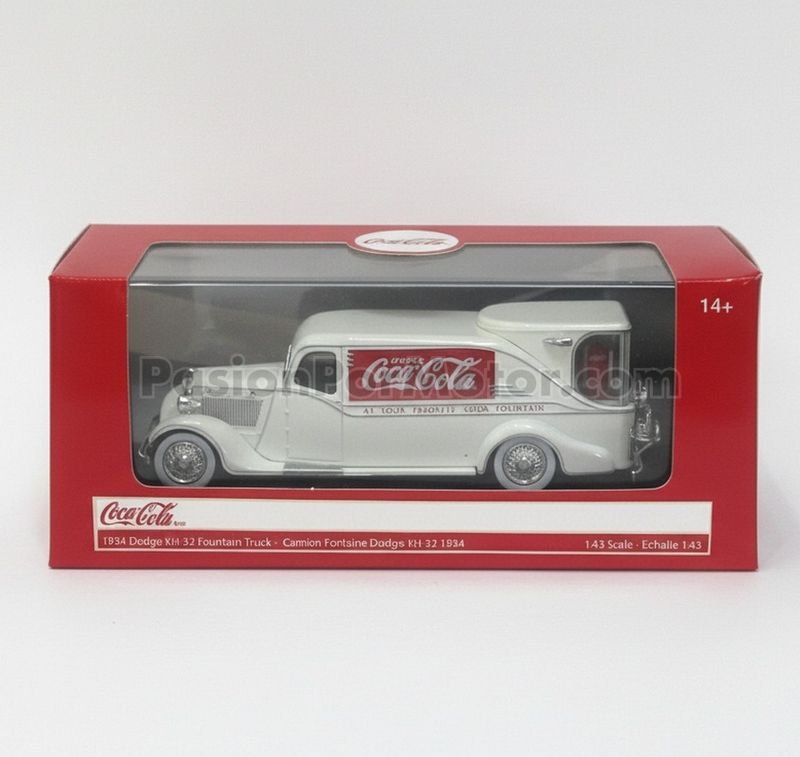 1:43 Dodge KH-32 Streamline 1934 Coca Cola / Camión Surtidor Blanco MOTOR CITY CLASSICS 03545