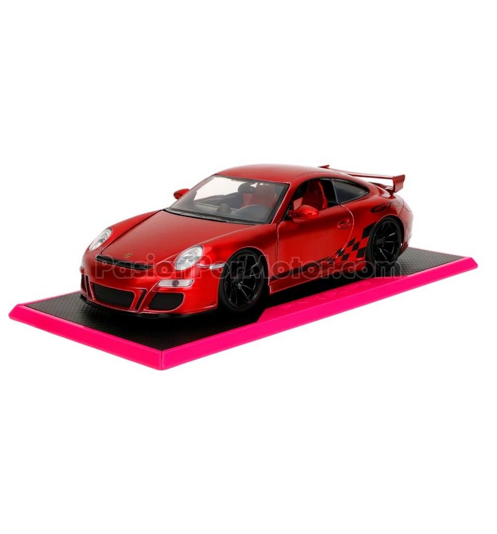 1:24 Porsche 911 (997) GT3 2007 Rojo Metalico JADA TOYS Pink Slips 04734