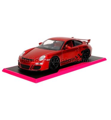 1:24 Porsche 911 (997) GT3 2007 Rojo Metalico JADA TOYS Pink Slips 04734